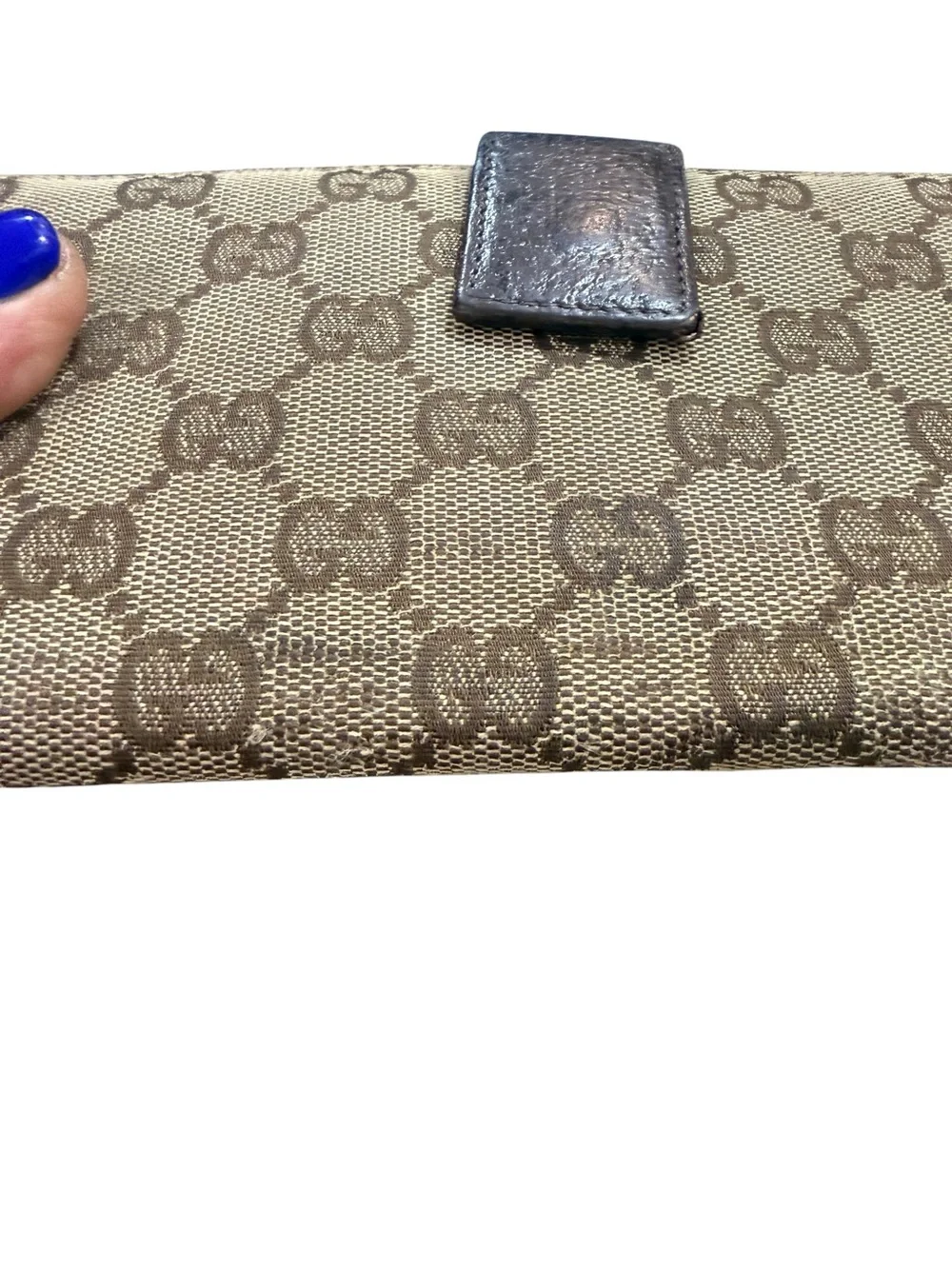 Authentic Vintage Gucci Eclipse GG Monogram Continental Flap Wallet 120931 - Picture 5 of 16